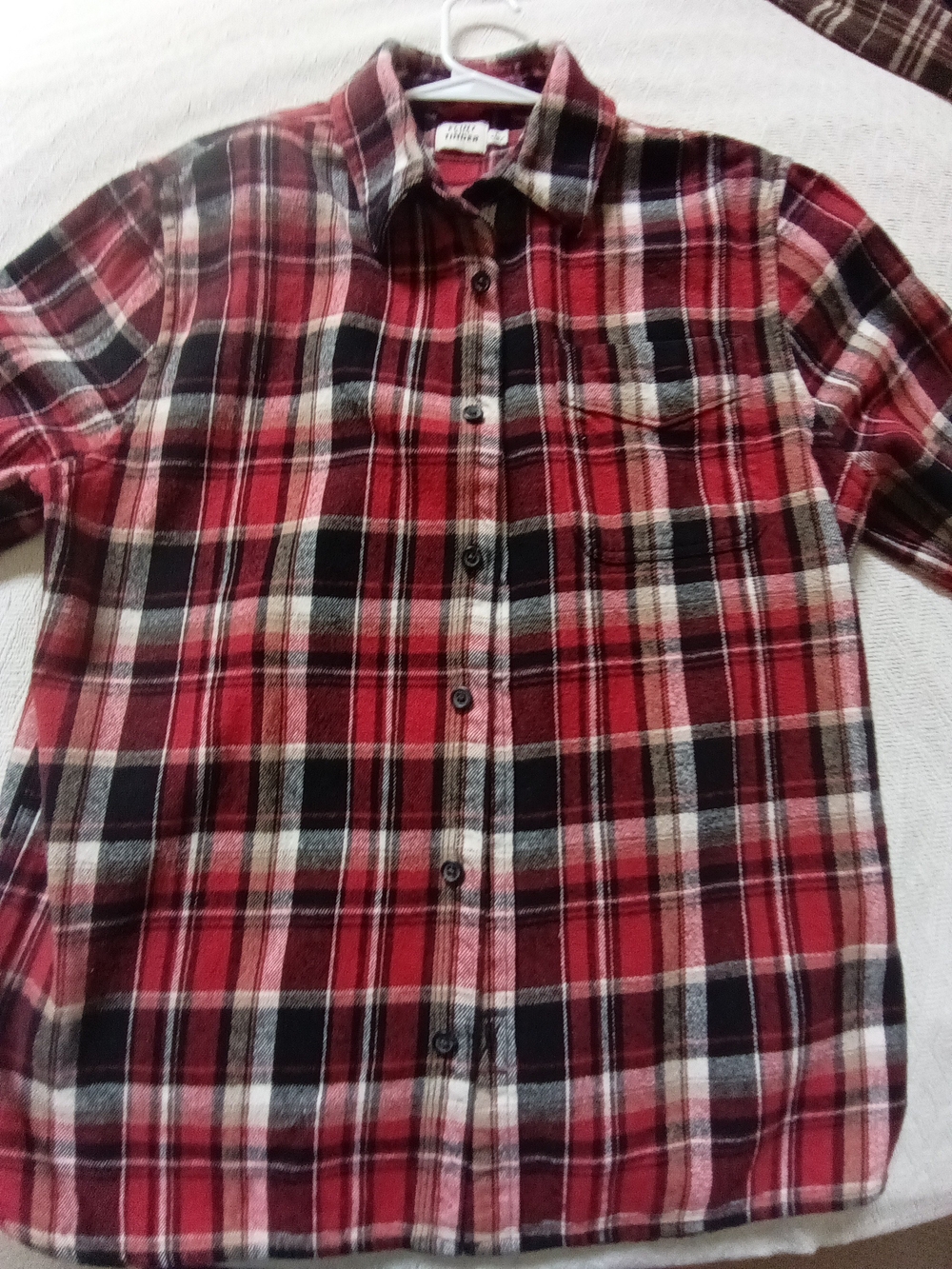 Flint And Tinder New w/o Large Men's Red And Black Plaid Flannel